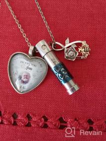 img 8 attached to Ожерелье с кулоном в виде пчелы из стерлингового серебра с цветком розы, подарок для женщин-подростков