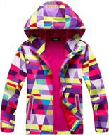 boys & girls hooded windproof softshell mesh jacket - hiheart windbreaker logo