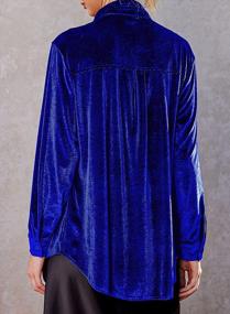 img 1 attached to Chic And Comfortable: Zeagoo'S Oversized Velvet Blazer Shirt For Women