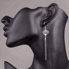 img 2 attached to Get Stunning Sterling Silver Dangle Earrings With 11 Unique Styles For Women And Teen Girls