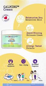 img 1 attached to 🌿 Calming Moisturizing Cream for Sensitive Skin by California Baby - Hydrating, Plant-Based & Vegan Friendly, Soothes Dry Skin Irritation on Face, Arms & Body - 2oz, Pack of 2