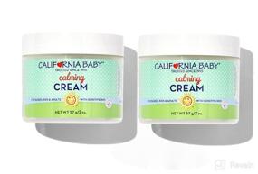 img 4 attached to 🌿 Calming Moisturizing Cream for Sensitive Skin by California Baby - Hydrating, Plant-Based & Vegan Friendly, Soothes Dry Skin Irritation on Face, Arms & Body - 2oz, Pack of 2