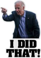 🤣 100pcs joe biden funny sticker collection: 'that's all me, i did that!'- 3inch decal humor pointed to your left (a, 100pcs) логотип