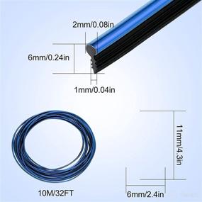 img 3 attached to 🚗 32 Feet Car Interior Moulding Trim Strips - Universal Automotive Decoration Pinstriping Filler Insert Strips for Dashboard Styling - DIY Flexible Strip Garnish Accessory with Installing Tool in Blue