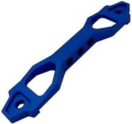 altland heavy duty battery tie down bracket: secure your battery with style in matte blue логотип