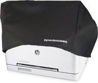 🖨️ premium antistatic printer dust cover for hp color laserjet pro mfp printers - water resistant & heavy duty black fabric logo