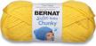 brighten up your baby projects with bernat's solid chunky yarn in buttercup logo