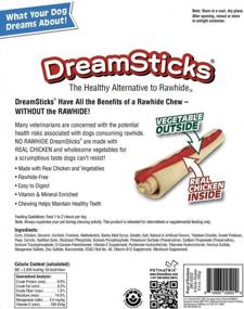 img 2 attached to Dreambone Dreamsticks Dog Chew Made Wholesome Vegetables & Real Chicken, Easy To Digest, Rawhide-Free - 9 Sticks Per Resealable Bag – 1 Pack