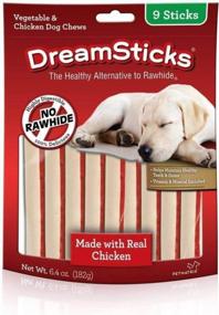 img 3 attached to Dreambone Dreamsticks Dog Chew Made Wholesome Vegetables & Real Chicken, Easy To Digest, Rawhide-Free - 9 Sticks Per Resealable Bag – 1 Pack