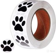 paw prints stickers: 500 dog puppy paw stickers for kids, parties, vets, kennels, and mailing logo