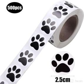 img 2 attached to Paw Prints Stickers: 500 Dog Puppy Paw Stickers for Kids, Parties, Vets, Kennels, and Mailing