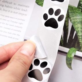 img 1 attached to Paw Prints Stickers: 500 Dog Puppy Paw Stickers for Kids, Parties, Vets, Kennels, and Mailing