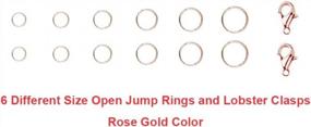 img 2 attached to Rose Gold Jewelry Repair Kit With 1504Pcs Open Jump Rings, Lobster Clasps, And Accessories For Necklace Making And Maintenance - Ideal For Jewelry Designers And Hobbyists