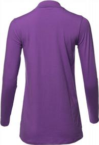 img 2 attached to Versatile And Chic: Women'S Soft Cotton Mock Neck Tops With Long Sleeves