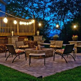 img 2 attached to Enhance Your Outdoor Ambience With Bulbrite STRING15/E26-S14KT Incandescent String Lights: Perfect For Garden, Patio, Wedding, Party, Holiday, Lawn, And Landscape
