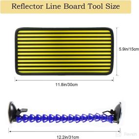 img 2 attached to Enhance Your Auto Body Dent Repair with our Paintless Dent Repair Tools Line Board Reflector Board (Yellow) with Adjustable Holder - The Ultimate Dent Testing and Scanning Tool