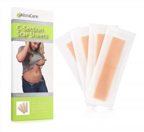 img 4 attached to AltroCare C-Section Scar Sheets - Medical Grade Silicone, 4 Extra Long (7 Inch) Wrapped Sheets For Hypertrophic And Keloid Scars (4-Pack)