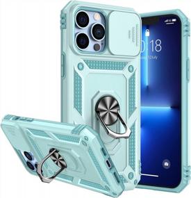 img 4 attached to Protective IPhone 13 Pro Max Case With Stand, Slide Camera Cover, Kickstand, And Magnetic Car Mount - GotonArmor Military-Grade Heavy-Duty Shockproof Shield For 6.7-Inch IPhone 13 Pro Max