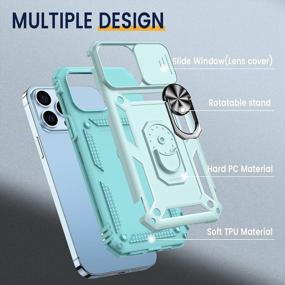 img 2 attached to Protective IPhone 13 Pro Max Case With Stand, Slide Camera Cover, Kickstand, And Magnetic Car Mount - GotonArmor Military-Grade Heavy-Duty Shockproof Shield For 6.7-Inch IPhone 13 Pro Max