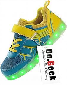 img 2 attached to DoGeek LED Shoes For Kids - Light Up Shoes With 7 Color Options (Choose One Size Up) - Yellow