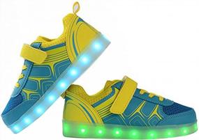 img 3 attached to DoGeek LED Shoes For Kids - Light Up Shoes With 7 Color Options (Choose One Size Up) - Yellow