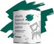 1l hemway racing green chalk-based furniture paint - matt finish for upcycling and diy home improvement in shabby chic vintage style (available in 50+ colors) logo