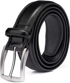 img 4 attached to 👔 Genuine Leather Dress Belts for Men: Premium Quality Accessories with Uncompromising Style