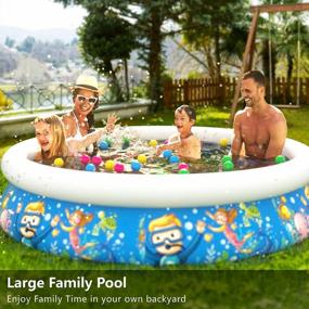 img 3 attached to Summer Fun For Kids And Adults With Jasonwell Durable Inflatable Kiddie Pool - Perfect For Garden And Backyard!