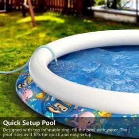 img 1 attached to Summer Fun For Kids And Adults With Jasonwell Durable Inflatable Kiddie Pool - Perfect For Garden And Backyard!