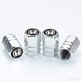 img 2 attached to Car Keychain Metal Car Wheel Tire Valve Cap Logo Styling Stem Cover Compatible With Honda CR-V CRV Pilot EX EX-L Series Car Tire Car Key Ring Car Accessories（Silver）