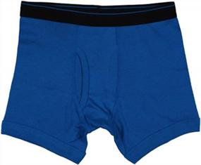 img 1 attached to Pack Of 5 Boys' Tagless Boxer Briefs Made Of 100% Cotton By Trimfit