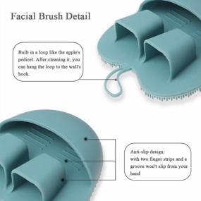 img 1 attached to INNERNEED Soft Facial Cleansing Brush, Manual Silicone Face Scrubber Mild Clean Skin Care Tool, Blackhead Remover Gentle Exfoliating Pad (Pack Of 2)
