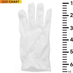 img 1 attached to Formal Kids White Costume Gloves - Skeleteen Wrist Glove Set For Boys And Girls