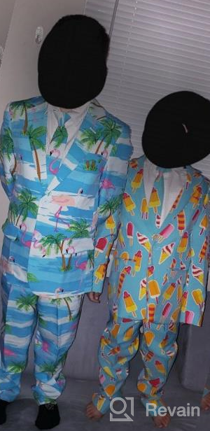 img 1 attached to 🎉 OppoSuits Boys Badaboom Party Suit: Trendy Boys' Clothing for Parties and Celebrations review by Blake Larson