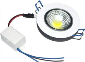 img 2 attached to Комплект Pocketman Pack из 10 светодиодных встраиваемых потолочных светильников мощностью 3 Вт - 300 люмен, энергоэффективный с теплым белым светодиодным драйвером (2800K-3000K)