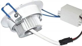 img 1 attached to Комплект Pocketman Pack из 10 светодиодных встраиваемых потолочных светильников мощностью 3 Вт - 300 люмен, энергоэффективный с теплым белым светодиодным драйвером (2800K-3000K)