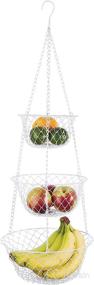 img 4 attached to Efficient Fox Run 5210 Hanging Wire Basket Set: Durable Iron, 3-Piece, Assorted Colors, for Optimal Storage