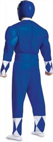 img 3 attached to Blue Ranger Classic Muscle Costume For Men - Perfect For Halloween And Cosplay
