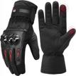 stay warm and connected: kemimoto waterproof touchscreen winter motorcycle gloves for men and women logo