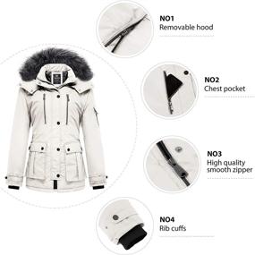 img 2 attached to Wantdo Womens Thickened Removable X Large Women's Clothing : Coats, Jackets & Vests
