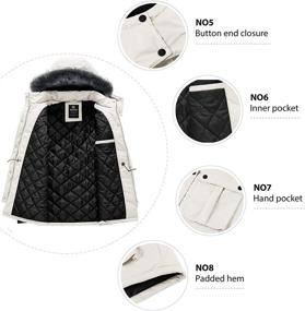 img 1 attached to Wantdo Womens Thickened Removable X Large Women's Clothing : Coats, Jackets & Vests