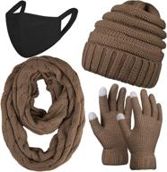 uratot women's winter knitted touchscreen accessories - scarves & wraps логотип