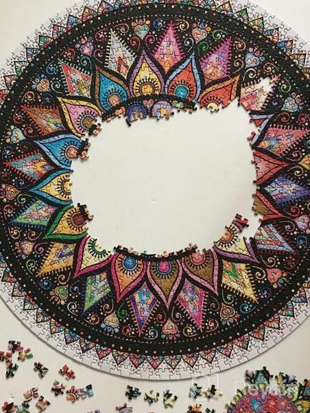 img 1 attached to Geometric Colorful Mandala Jigsaw Puzzle With 1000 Pieces And Vibrant Design By Bgraamiens review by Justin Bowen
