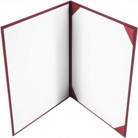 img 1 attached to Maroon Leatherette Padded Diploma Cover - GraduatePro 8.5X11 Certificate Holder