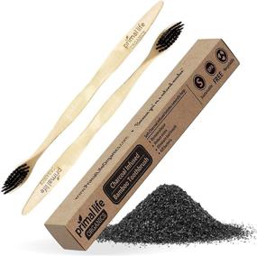 img 4 attached to 🦷 Bacteria-Eliminating Charcoal Bamboo Toothbrush