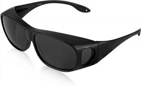 img 4 attached to Polarized Sunglasses For Prescription Glasses: SunnyPro Fitover Lens Covers