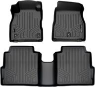 ultimate protection: smartliner custom fit floor mats 2 row liner set black for 2018-2021 nissan kicks – amp up style and shield your vehicle's floors! logo