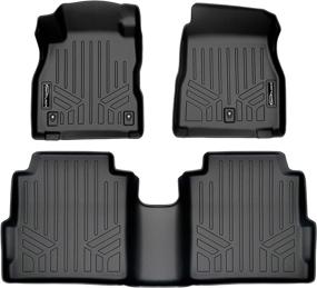 img 4 attached to Ultimate Protection: SMARTLINER Custom Fit Floor Mats 2 Row Liner Set Black for 2018-2021 Nissan Kicks – Amp up Style and Shield Your Vehicle's Floors!