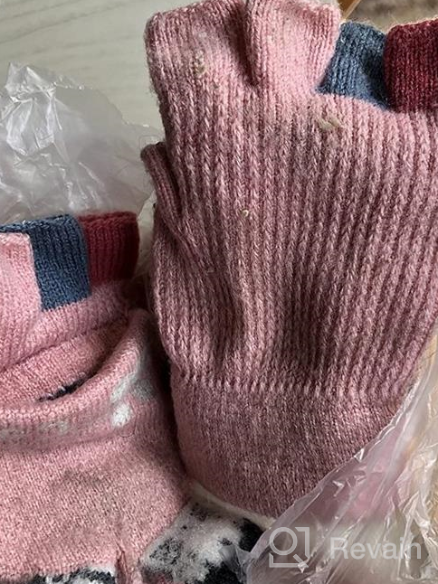 img 1 attached to 🧤 Children's Wool Knit Convertible Gloves for Winter Magic, Toddlers, Boys, and Girls - Flip Top Fingerless Mittens review by Kyle Fritz