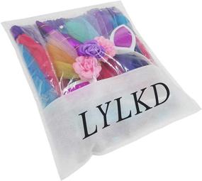 img 1 attached to 🌈 LYLKD Rainbow Layered Headband for Girls - Clothing, Skirts, and Skorts